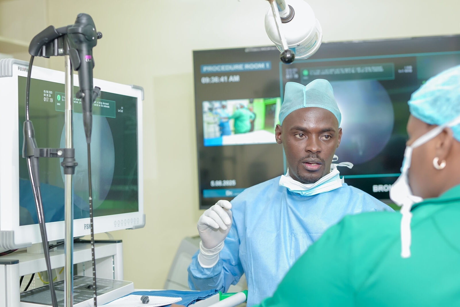 Clinical team at the Two-Day Pleuroscopy Camp